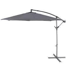 Shop our garden parasols selection from the world's finest dealers on 1stdibs. Malta 2 98m Steel Grey Overhanging Parasol Diy At B Q