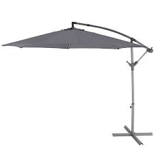 4.5 out of 5 stars. Malta 2 98m Steel Grey Overhanging Parasol Diy At B Q