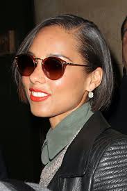 Spritz your hair all over with a heat protectant, then flat iron your hair starting from the back.3. Alicia Keys Bob Alicia Keys Short Hairstyles Looks Stylebistro