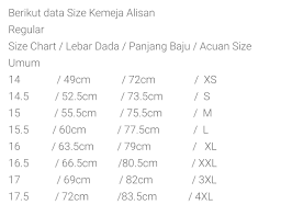 Ukuran Kemeja Pria Berdasarkan Berat Badan
