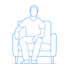 Senior man sitting in rocking chair on front porch waving. Burrow Nomad Armchair Dimensions Drawings Dimensions Com