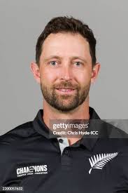 Michael Bracewell of New Zealand poses for a portrait during the ICC...  News Photo