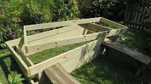 Align the edges and make sure the corners are square. How To Build A Raised Bed Vegetable Garden Frame Cost Build Simple Frame Youtube