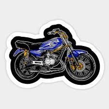 2 langkah, air cooled • diameter x langkah : Yamaha Rx King Yamaha Motorcycle Sticker Teepublic