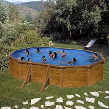 Poolset Galapagos By Gre Stahlwand Holzoptik Ovalpool 610 X 375 X 120 Cm Amazon De Garten Pool Holzoptik Ovaler Pool