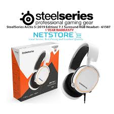 I just got an arctis 5 and found the sound quality subpar until i did some extensive tweaking using the steelseries engine and other software. Steelseries Arctis 5 2019 Edition 7 1 Surround Rgb Gaming Headset White 61507 Shopee Malaysia