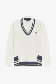 Raf simons fred perry knitted colorblock polo size 44 bnnt. Cable Knit Jumper Snow White Women S Knitwear Cardigans Sweatshirts Jumpers Fred Perry Uk