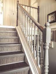 Pin By Kathleen Goeller On Cieszinski Home Painted Stairs Stair Spindles Painted Stair Railings