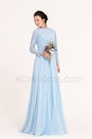 Modest Light Blue Bridesmaid Dresses Long Sleeves Bridesmaid Dresses Long Blue Modest Light Blue Bridesmaid Dresses Light Blue Bridesmaid Dresses