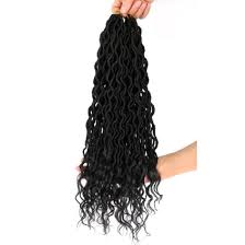 See more ideas about kanekalon braiding hair, kanekalon, crochet hair extensions. Goddess Faux Locs Crochet Braids Hair With Curly Ends Synthetic Braiding Hair Extensions 6pcs Lot 18inch China Crochet Braids Hair And Synthetic Hair Price Made In China Com