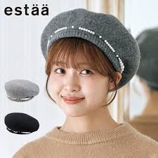 MASSES 黒 キャスケット MASSES マシス 帽子 ベレー帽 コットン ブエナビスタ ベレー帽 黒 BUENA VISTA（