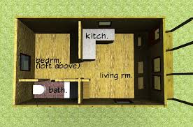 This will be my she shed for all my future videos. 12x24 Cabin Plan This Floor Plan Also Features A Loft Bed Flickr