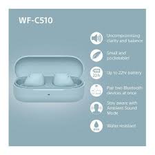 SONY WF-C510 Wireless Bluetooth Earbuds - Blue – Fotosound Jersey LTD.