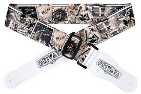 Brivata | Comic Book Premium Nylon Guitar Strap