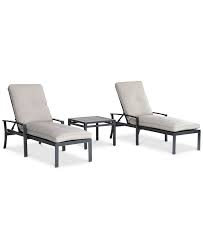 Maybe you would like to learn more about one of these? Furniture Marlough Ii Outdoor Aluminum 3 Pc Chaise Set 2 Chaise Lounges And 1 End Table With Sunbrella Cushions Created For Macy S Reviews Furniture Macy S