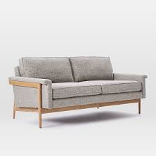 Leon Wood Frame Loveseat 68 Westelm Sofa Frame Sofa Wood Frame Wooden Frame Sofa