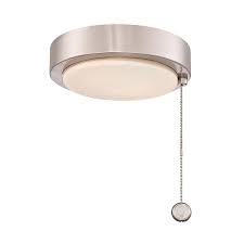 Fanimation Low Profile 1 Light Brushed Nickel Led Ceiling Fan Light Kit In The Ceiling Fan Light Kits Department At Lowes Com