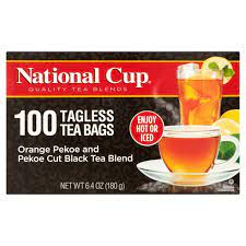 Maybe you would like to learn more about one of these? National Cup Tagless Orange Pekoe And Pekoe Cut Black Tea Blend Tea Bags 100 Ct Walmart Com Walmart Com