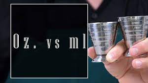 To convert fluid ml to oz divide the ml value by 29.57352. Home Bar Basics Oz Vs Ml Youtube