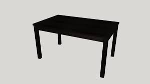 Purchased from ikea 3 years ago for approx £450, no longer sold, barely used since, is in overall great condition with general wear and tear as can be expected from a used family table. Ikea Bjursta Extendable Table Brown Black 3d Warehouse