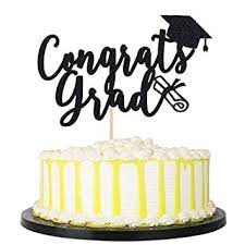 Amazon Com Palasasa Congrats Grad Cake Topper Graduation Cake Topper Grad Party Decorati Graduation Cake Topper Grad Party Decorations Graduation Party Cake