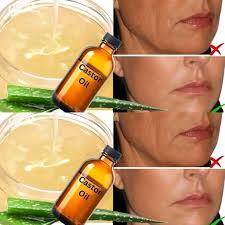 Castor oil and vera for anti-aging skincare