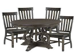 If you're like most of us and are fed up with chipboard cheapness masquerading as excellence, you've found the holy grail in magnussen. Magnussen Furniture Bellamy 5pc 60 Round Dining Set In Peppercorn By Dining Rooms Outlet