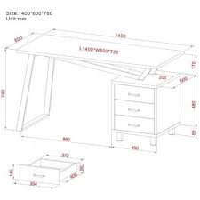 Productivity has never felt more comfortable. Computer Desk With Three Drawers White Oak Computer Desks Office Furniture Office