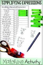 This Simplifying Numerical Expressions Card Sort Activity Was The Perfect Activity To Teach My 6t Numerical Expression Order Of Operations Teaching Expressions