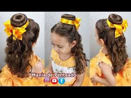 Tinker bell hairstyle tutorial | a cutegirlshairstyles disney exclusive. Penteado Infantil Princesa Bela Belle S Hairstyle Tutorial Youtube Belle Hairstyle Princess Belle Hair Princess Hairstyles