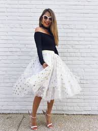 Black And White Polka Dot Midi Skirt Gold Skirt Midi Skirt Tulle Skirt Gold Tulle Gold Tulle Skirt Polka Dots Polka Dot Skirt Polka Dot Midi Stylish Midi Skirt Classy Skirts Stylish Skirts
