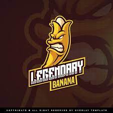 Legendari Banana Logo Overlaytemplate Fantasy Logo Cartoon Logo Logo Design Examples