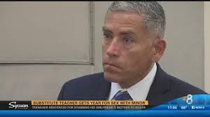 Substitute teacher gets year for sex with student