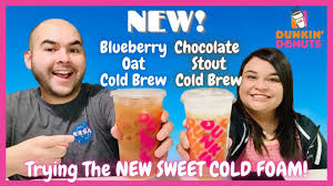 Try the delicious, ready to drink iced coffee and milk beverages in mocha, french vanilla, espresso or original. Dunkin Donuts New Chocolate Stout Cold Brew With Sweet Cold Foam Blueberry Oat Cold Brew Review Youtube