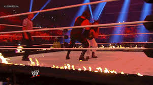 Pro wrestling and wwe news, results, exclusive photos and videos, aew, njpw, roh, impact and more since 1997. Image 12125 Bray Wyatt Chokeslam Fire Gif Kane Referee Summerslam Wwe Wooo Booru