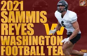 Sammis daniel reyes martel is a chilean professional football tight end for the washington football team of the national football league. Nfl Washington Football Team Sign International Player Pathway Tight End From Chile Sammis Reyes