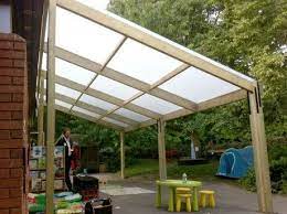 Lean To Shelter The Roof On This Would Let Light In But Be Substantial Enough To Not Need Windows Installed Outdoor Shelters Lean To Curved Pergola