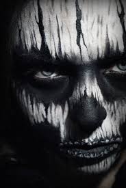 Black And White Clown Makeup Created For A Makeup Contest On Instagram Model Makeup Photo Me Black Metal Art Skull Face Paint Creepy Clown Makeup