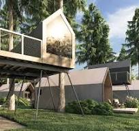 Cheap Holiday Fully Furnished Green Modular Container Luxury Prefab Tiny  House Wooden Home House Resort Hotel Prefab House