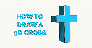 A representation of such a cutting. How To Draw A 3d Cross Really Easy Drawing Tutorial