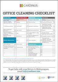 It was first identified in december 2019 in wuhan,. Covid 19 Office Cleaning Checklist Cardinus