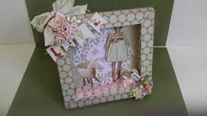 I think i would add a few more flowers on the outside of the card or perhaps a couple of flowers on the inside. Shadow Box Card Tutorial As Requested Youtube