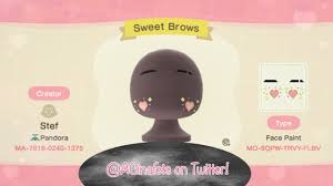 The official animal crossing twitter account is shifting its focus from animal crossing: Eyebrow Face Paint Design Code By Acinafets On Twitter Animal Crossing Funny Animal Crossing Game New Animal Crossing