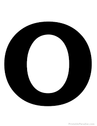 Printable Solid Black Letter O Silhouette Black Letter Printable Letters Lettering Alphabet