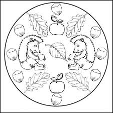 Sonbahar Mevsimi Mandala Etkinlikleri Boyama Sayfalari Mandala Mandala Boyama Sayfalari