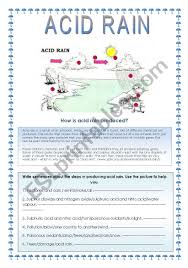 That's a lot of questions. How Acid Rain Is Produced Esl Worksheet By Renca
