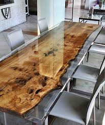 Quand La Table En Bois Et Resine Fait Fureur Dans Notre Interieur Ideo En 2020 Table Bois Table En Bois Naturel Table De Resine