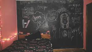 Tumblr Inspired Chalkboard Walls Chalkboard Wall Chalkboard Wall Bedroom Chalkboard