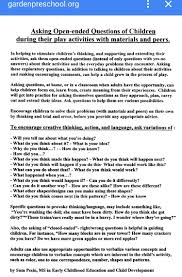 Open Ended Questions To Use In Early Childhood Education