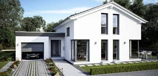 Ein haus zum verkauf in vir, mit einem angelegten garten. Einfamilienhaus Planungsvorschlag Mit Garagenanbau Musterhauszentrum Mk